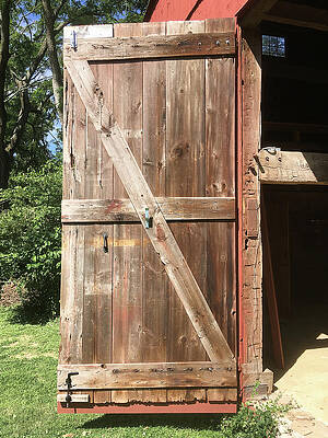 New Jersey Photograph - Old Barn Door by Steven Nelson