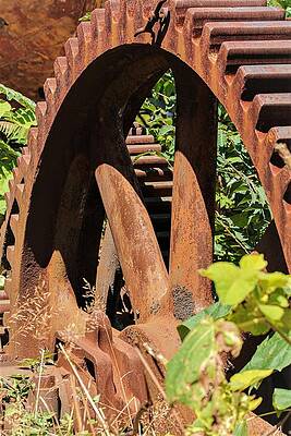Photograph - Old Gear1 by John Linnemeyer
