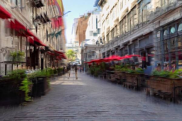 Abstract Photograph - Old Montreal A Brush With Time by Linda Ryma