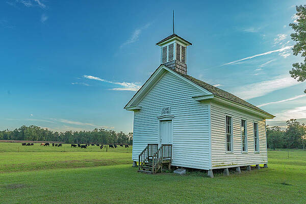 Sky Wall Art featuring the photograph Old Schoolhouse by David Fountain