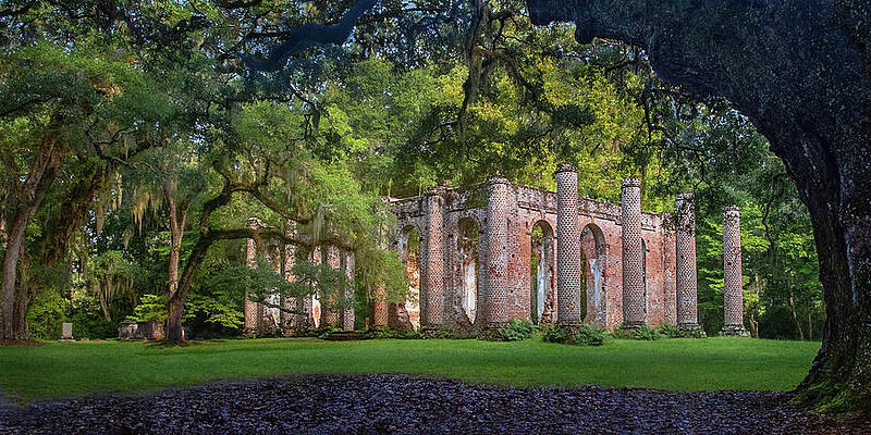 Wall Art featuring the photograph Old Sheldon Church by Maryanne Keeling