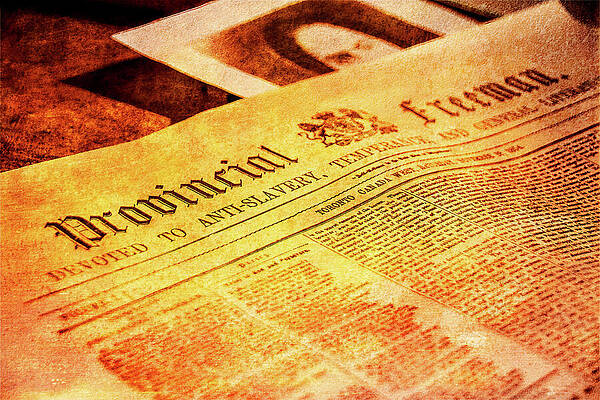 Vintage Photograph - Old Toronto Newspaper Anti-Slavery by John Twynam