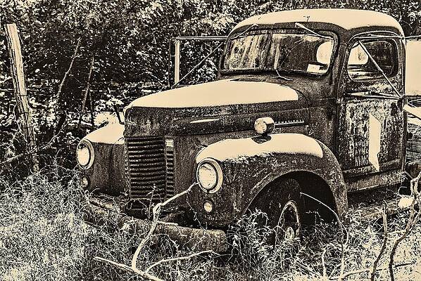 Wall Art featuring the photograph Old Truck by John Linnemeyer