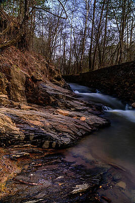 Vibrant Photograph - Olde Rope Mill Waterfall - Woodstock Georgia by Anthony Hightower