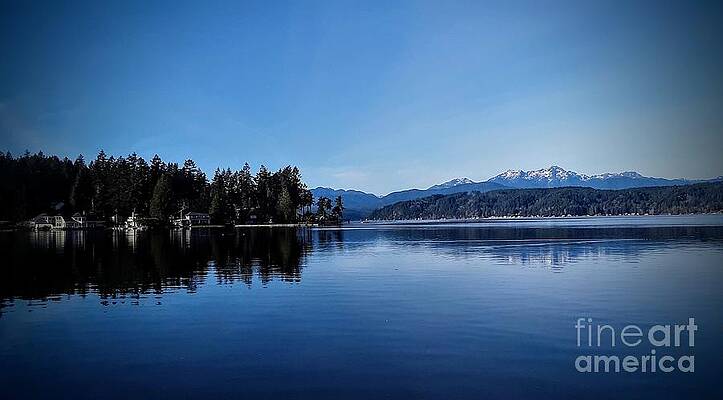 Reflection Photograph - Olympic Mountains by Mark Triplett