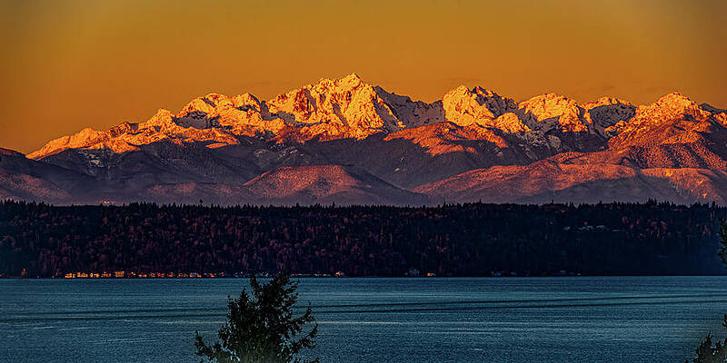 Sky Photograph - Olympic Mountains Washington by Tommy Farnsworth