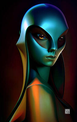 Wall Art featuring the digital art Omni by Rafael Salazar