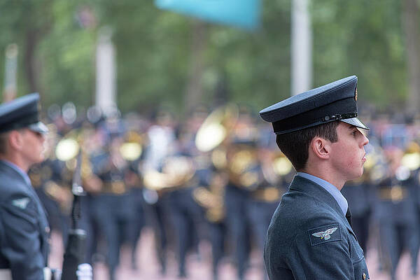 Wall Art featuring the photograph On Parade At RAF 100 by Andrew Lalchan