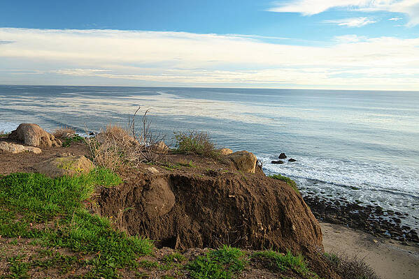Wall Art featuring the photograph On The Bluffs Overlooking The Pacific Ocean by Matthew DeGrushe