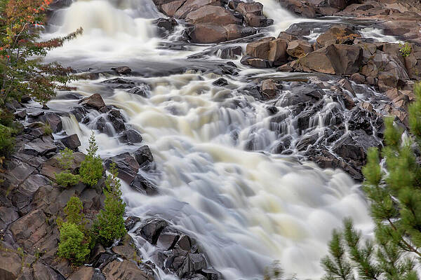 Outdoors Photograph - Onaping Falls Near Sudbury, Ontario 2 by John Twynam