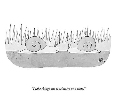 Minimalist Wall Art featuring the drawing One Centimetre At A Time by Amy Hwang