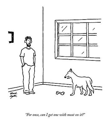 Meat Drawing - One With Meat by Isaiah Legette