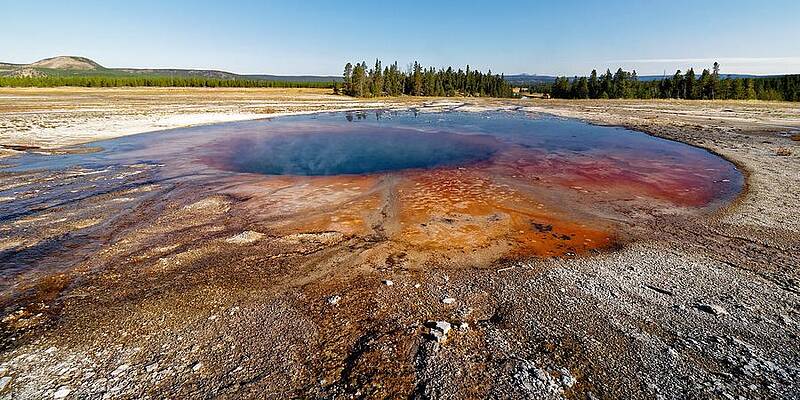 Natural Wall Art featuring the photograph Opal Pool - Yellowstone by KJ Swan