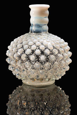 Wall Art featuring the photograph Opalescent Hobnail Vase by Steven Nelson