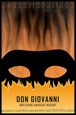 Opera poster - Don Giovanni by Wolfgang Amadeus Mozart by Moira Risen