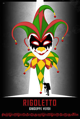 Opera poster - Rigoletto by Giuseppe Verdi by Moira Risen