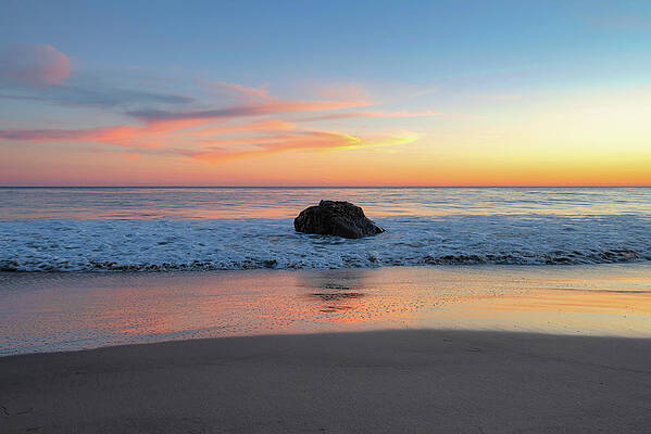 Wall Art featuring the photograph Orange Pink Sky After Sunset by Matthew DeGrushe