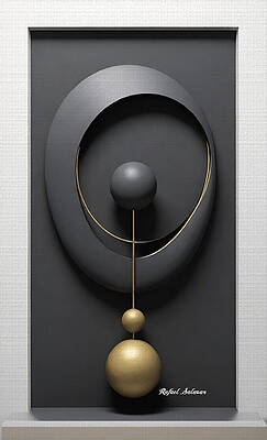 Wall Art featuring the digital art Orbit Of Stillness by Rafael Salazar