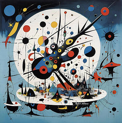 Modern Wall Art featuring the digital art Orbit Of Whimsy by Rafael Salazar