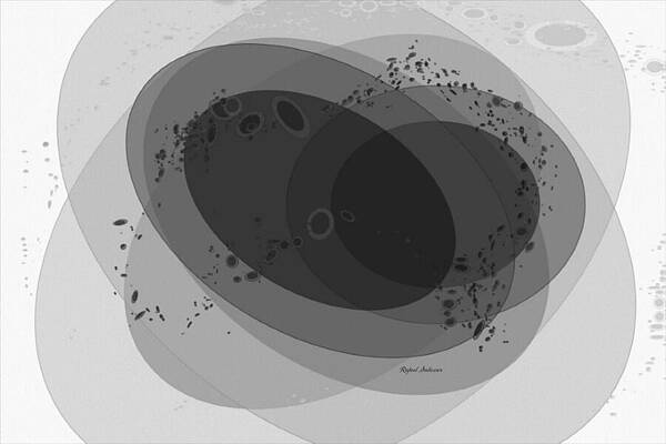 Wall Art featuring the painting Orbits by Rafael Salazar