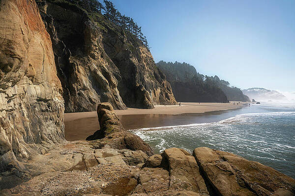 Majestic Coastal Cliffs and Beach Wall Art