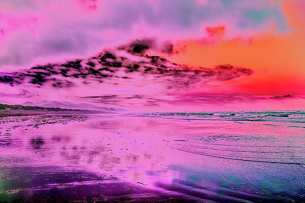 Sky Digital Art - Oregon Coast Reflections by Bruce Block