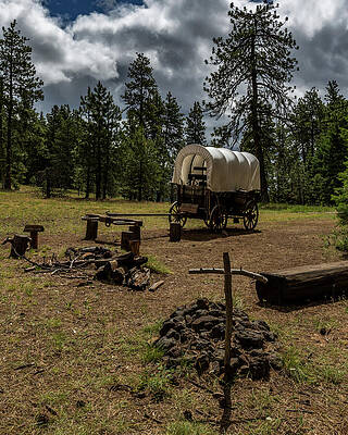 Oregon Photograph - Oregon Trail Campsite by Tim Lyden