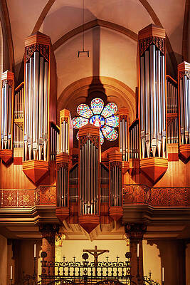 Wall Art featuring the photograph Organ Inside Cologne Cathedral, Germany by Tatiana Travelways