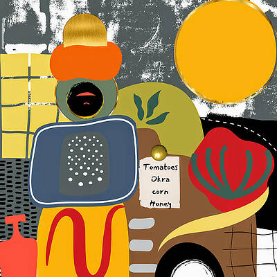 Bold Wall Art featuring the mixed media Organic by Canessa Thomas