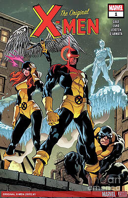 Wall Art featuring the digital art Original X-men 2023 #1 by Antonios Valamontes
