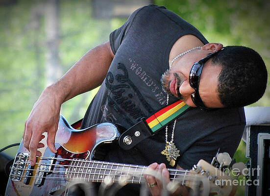 Music Wall Art featuring the photograph Oteil Burbridge by Angela J Murray