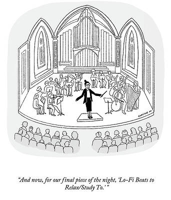 Relax Drawing - Our Final Piece Of The Night by Christine Mi