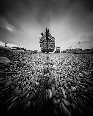 Wall Art featuring the photograph Our Lady Fishing Boat, Hasting, Sussex. by Will Gudgeon