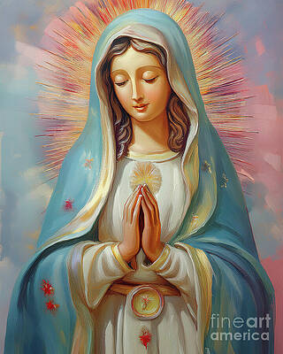 Beautiful Wall Art featuring the ai art Our Lady Of Guadalupe by Macro Abundance
