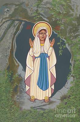 Religious Icon in a Rock Niche Wall Art