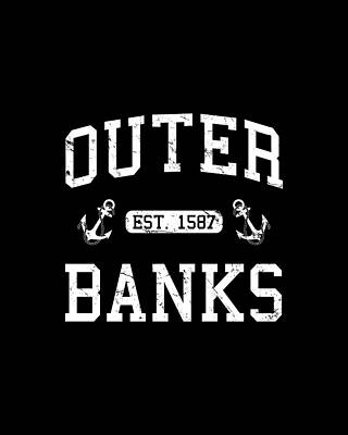 Cool Wall Art featuring the digital art Outer Banks NC North Carolina by Flippin Sweet Gear