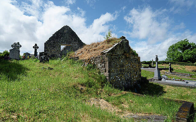Rugged Ruins in Sunny Graveyard Wall Art