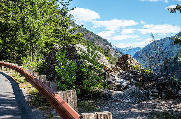 State Route 20 Photograph - Overlook Above Gorge Dam On SR 20 by Tom Cochran