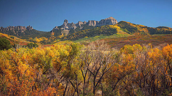 Wall Art featuring the photograph Owl Creek Pass Landscape In Fall by Dan Sproul