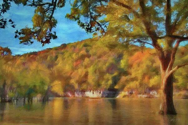Mountain Wall Art featuring the painting Ozark Autumn by Jeffrey Kolker