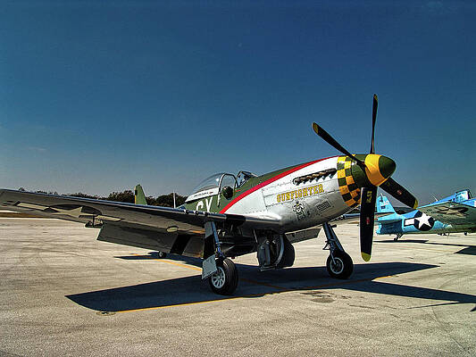 Wall Art featuring the photograph P 51 Gunfighter Fredericksburg, Texas by Rene Vasquez