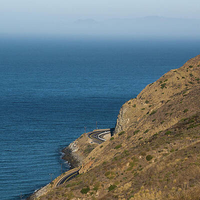 Wall Art featuring the photograph Curvy Roads Along Pacific Coast Highway by Matthew DeGrushe