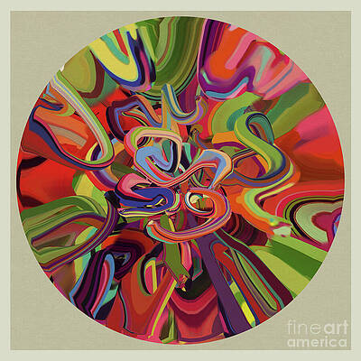 Wall Art featuring the digital art Paint Tubes 2TWO by BFA Prints