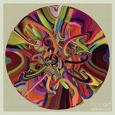 Wall Art featuring the digital art Paint Tubes 5FIVE by BFA Prints