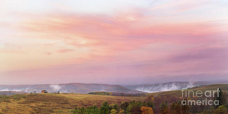 Wall Art featuring the photograph Painted Sky - Hilltop Vista by Rehna George