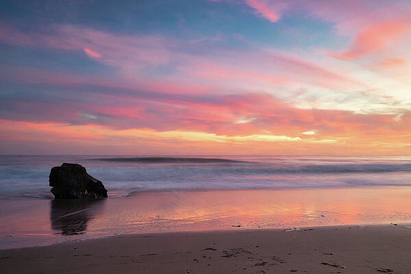 Wall Art featuring the photograph Painted Sunset Sky In Malibu by Matthew DeGrushe