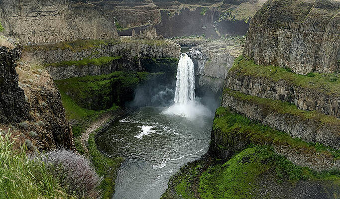 Palouse Falls Morning Canyon by Carl Prothman
