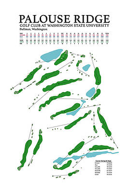 Golf Wall Art featuring the digital art Palouse Ridge Golf Club by Flop Shot Studio