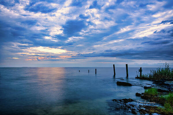 Wildlife Photograph - Pamlico Sound Dawn #4561 by Dan Beauvais