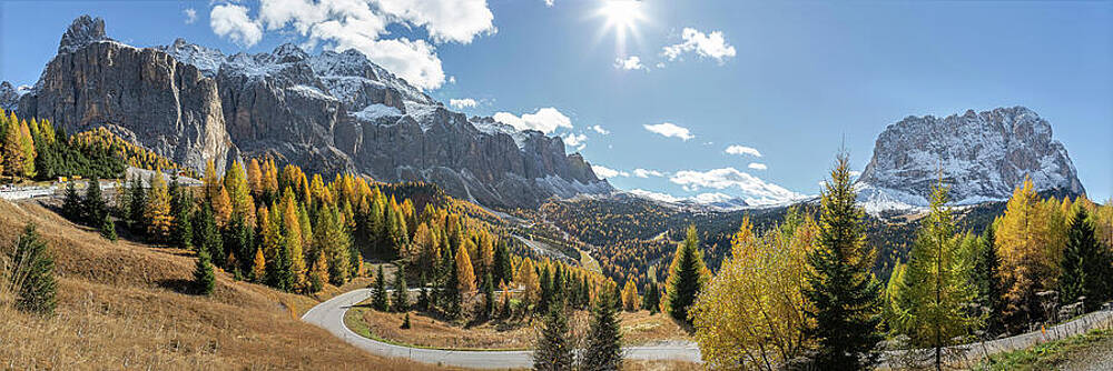 Panoramic Mountain View in Autumn Wall Art